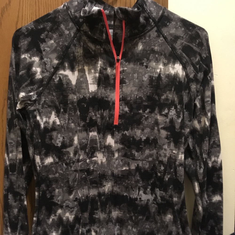 Black and white athletic long sleeve